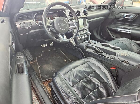 1FA6P8TH1J5167323 2018 FORD MUSTANG Red Vista del salpicadero