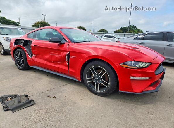 1FA6P8TH1J5167323 2018 FORD MUSTANG Red Delantero derecho