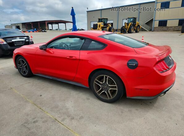 1FA6P8TH1J5167323 2018 FORD MUSTANG Red Trasero izquierdo