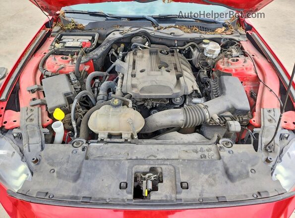 1FA6P8TH1J5167323 2018 FORD MUSTANG Red Vista interior trasera