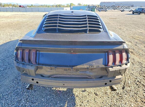 1FA6P8TH1K5143914 2019 FORD MUSTANG Black Вид ззаду