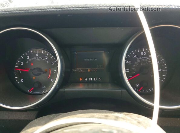 1FA6P8TH1K5143914 2019 FORD MUSTANG Black Вид щитка приладів