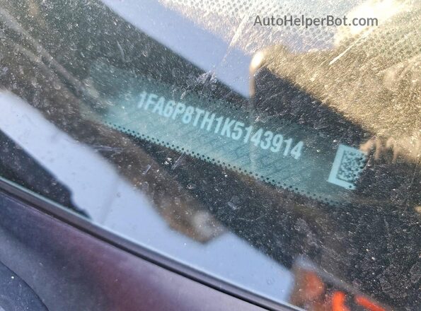 1FA6P8TH1K5143914 2019 FORD MUSTANG Black Вид підкапотного простору