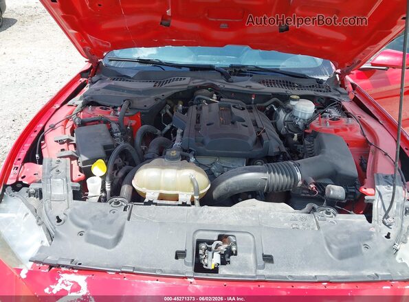 1FA6P8TH1K5168750 2019 FORD MUSTANG Red უკანა ხედი