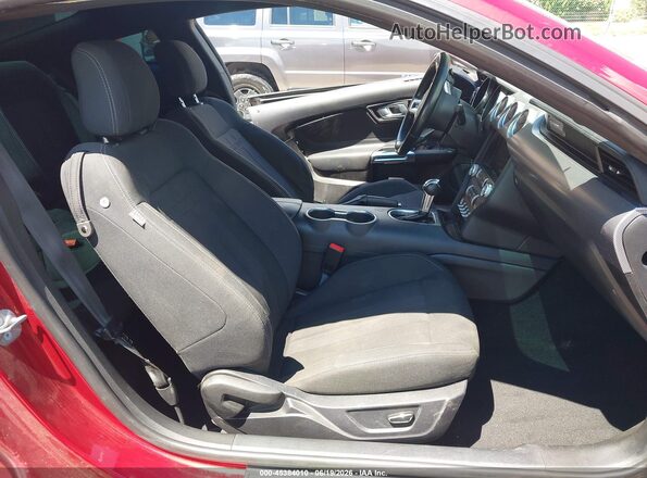 1FA6P8TH1K5194247 2019 FORD MUSTANG Red წინა სალონის ხედი