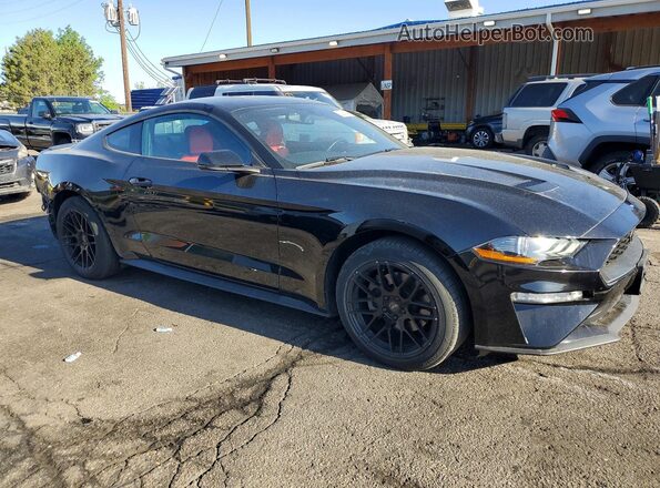 1FA6P8TH1K5195057 2019 FORD MUSTANG Black Delantero derecho