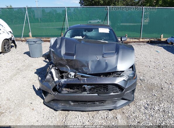 1FA6P8TH1N5101327 2022 FORD MUSTANG Серый Вид задней части салона