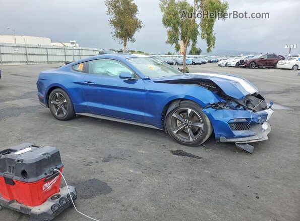 1FA6P8TH1N5134652 2022 FORD MUSTANG Blue Delantero derecho