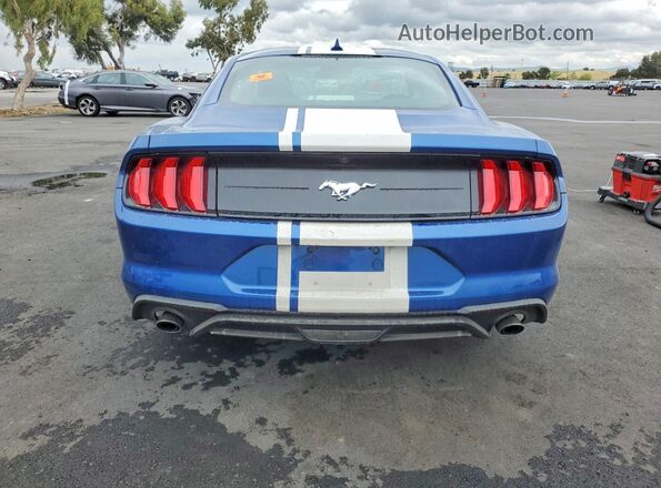 1FA6P8TH1N5134652 2022 FORD MUSTANG Blue Vista trasera
