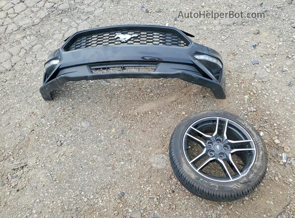 1FA6P8TH1P5106188 2023 FORD MUSTANG Black ძრავის განყოფილების ხედი