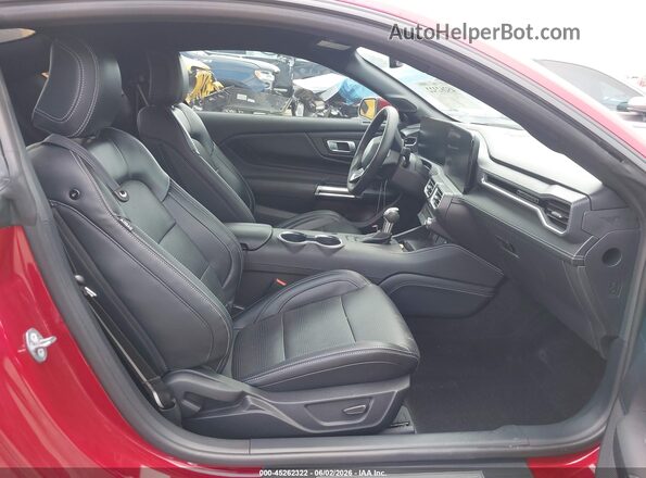 1FA6P8TH1R5111782 2024 FORD MUSTANG Red Вид салону спереду