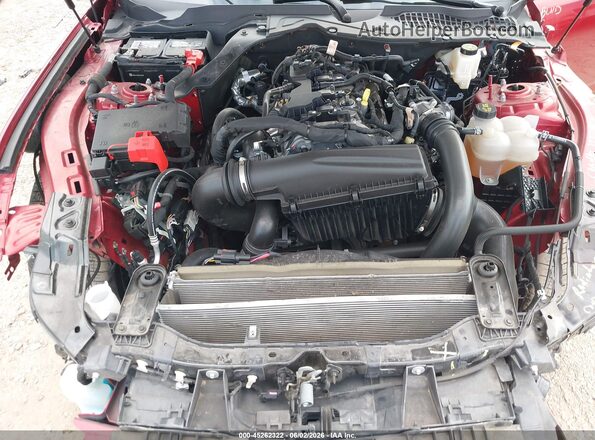 1FA6P8TH1R5111782 2024 FORD MUSTANG Red Вид ззаду