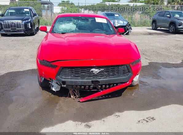1FA6P8TH1T5109599 2026 FORD MUSTANG Red Вид спереду