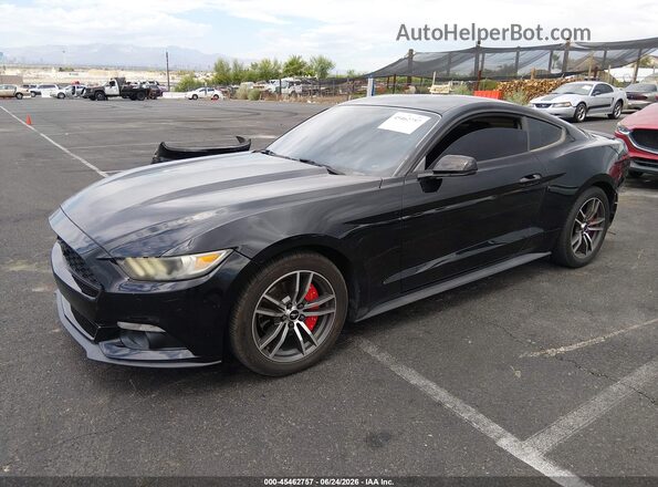 1FA6P8TH2H5237549 2017 FORD MUSTANG Black Передня ліва чверть