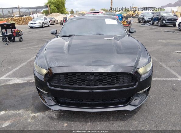 1FA6P8TH2H5237549 2017 FORD MUSTANG Black Вид задньої частини салону