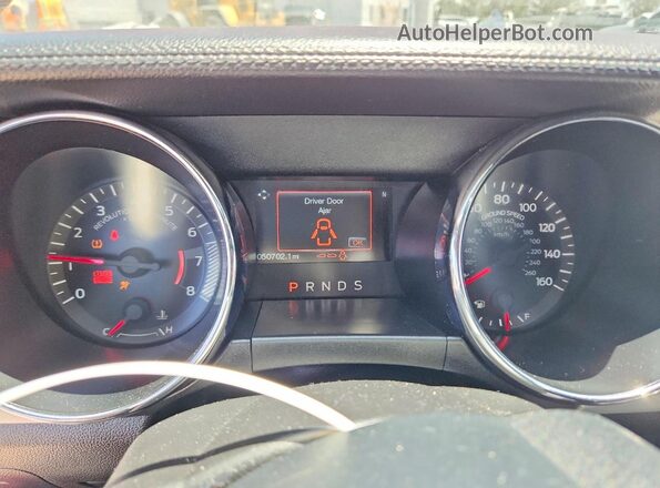 1FA6P8TH2H5271071 2017 FORD MUSTANG Red Instrument cluster view