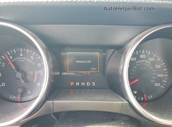 1FA6P8TH2J5153558 2018 FORD MUSTANG Gray Սարքավորումների վահանակի տեսք