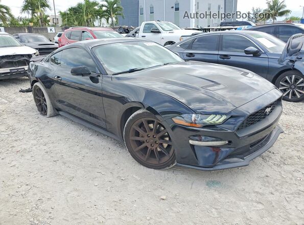 1FA6P8TH2K5191308 2019 FORD MUSTANG Black Передня права чверть