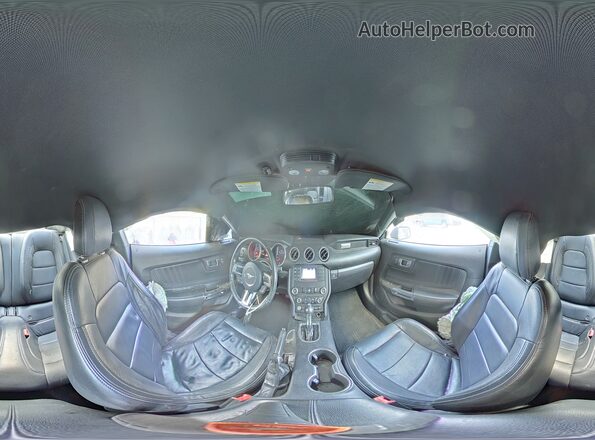1FA6P8TH2K5191308 2019 FORD MUSTANG Black Панорамний вид салону 360°