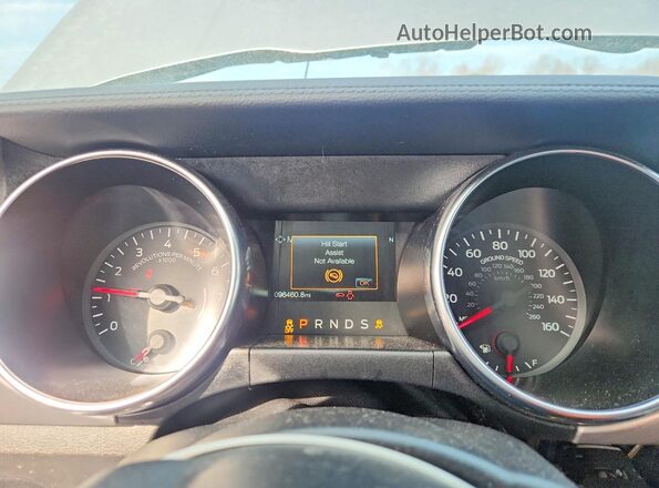 1FA6P8TH2L5135953 2020 FORD MUSTANG Silver Instrument cluster view