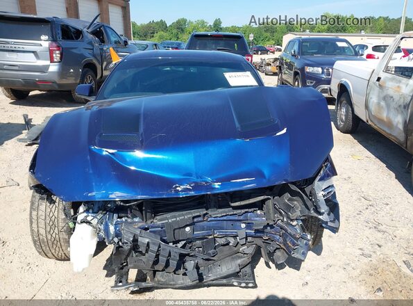 1FA6P8TH2L5170945 2020 FORD MUSTANG Dark Blue Instrument cluster view