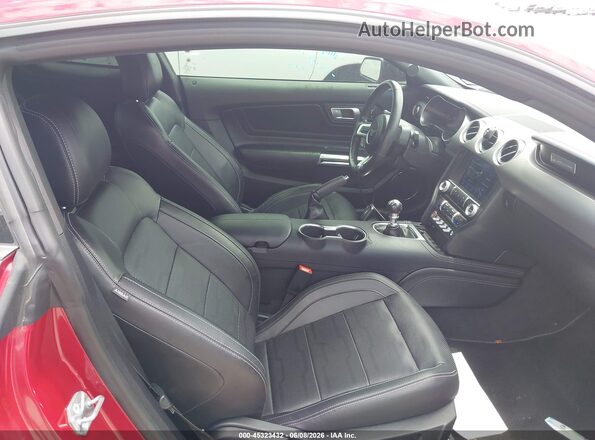 1FA6P8TH2N5136846 2022 FORD MUSTANG Red წინა სალონის ხედი