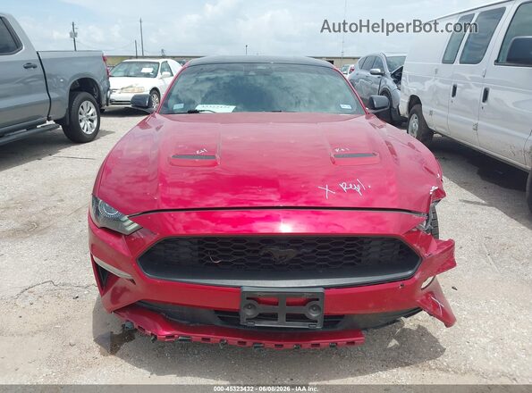 1FA6P8TH2N5136846 2022 FORD MUSTANG Red ხელსაწყოთა პანელის ხედი