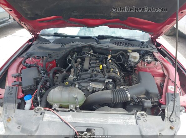 1FA6P8TH2N5136846 2022 FORD MUSTANG Red უკანა ხედი
