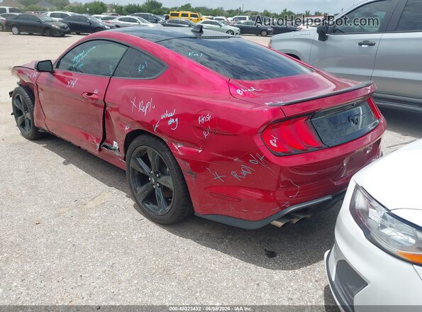 1FA6P8TH2N5136846 2022 FORD MUSTANG Red უკანა მარცხენა