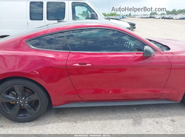 1FA6P8TH2N5136846 2022 FORD MUSTANG Red უკანა სალონის ხედი