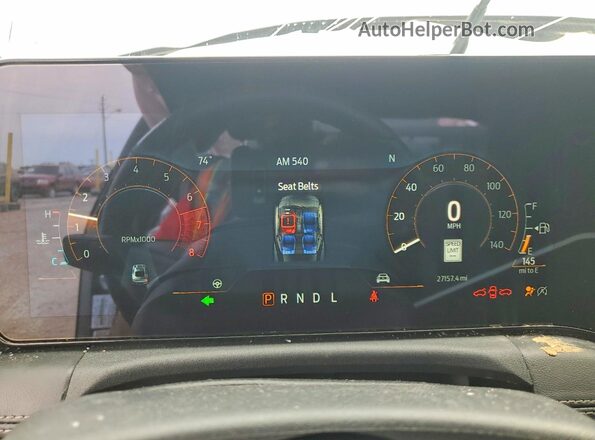 1FA6P8TH2R5111905 2024 FORD MUSTANG Black Vista del cuadro de instrumentos