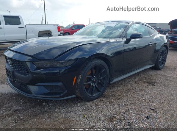 1FA6P8TH2S5119248 2025 FORD MUSTANG Black Vista tres cuartos delantera izquierda