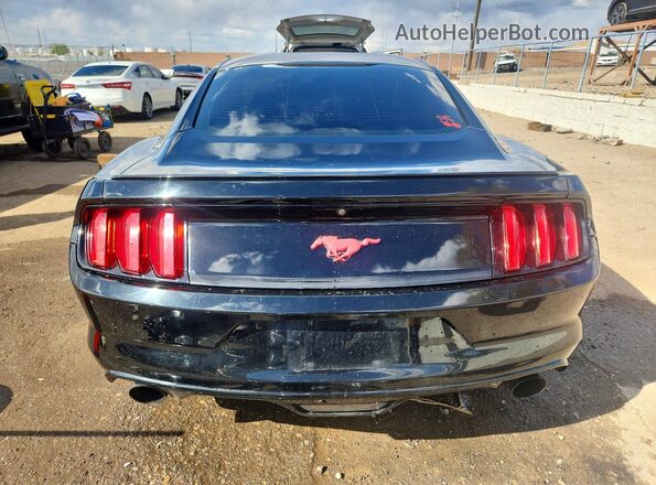1FA6P8TH3G5256254 2016 FORD MUSTANG Black Вид ззаду