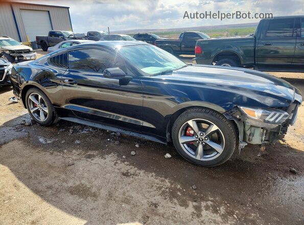 1FA6P8TH3G5256254 2016 FORD MUSTANG Black Передня права чверть