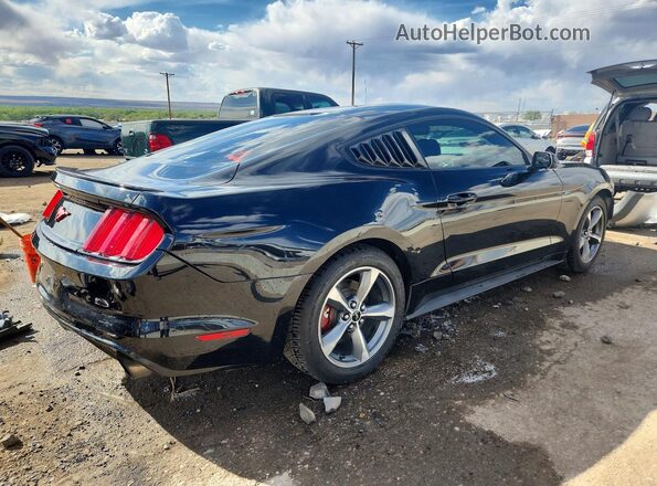 1FA6P8TH3G5256254 2016 FORD MUSTANG Black Задня права чверть