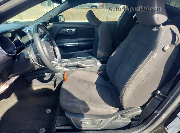 1FA6P8TH3G5256254 2016 FORD MUSTANG Black Вид салону спереду