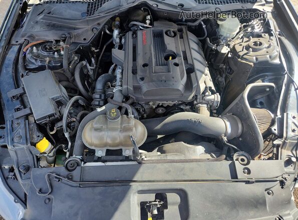 1FA6P8TH3G5256254 2016 FORD MUSTANG Black Вид задньої частини салону
