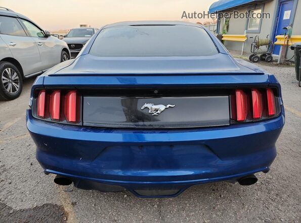 1FA6P8TH3H5221327 2017 FORD MUSTANG Blue Вид ззаду