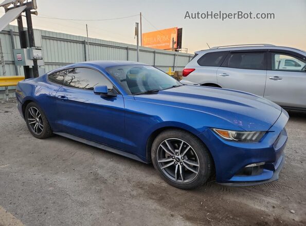 1FA6P8TH3H5221327 2017 FORD MUSTANG Blue Передня права чверть
