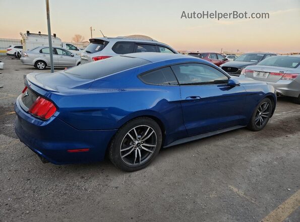 1FA6P8TH3H5221327 2017 FORD MUSTANG Blue Задня права чверть
