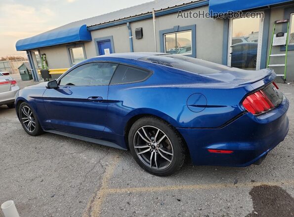 1FA6P8TH3H5221327 2017 FORD MUSTANG Blue Задня ліва чверть