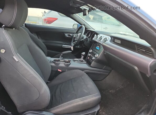 1FA6P8TH3H5221327 2017 FORD MUSTANG Blue Вид задніх сидінь