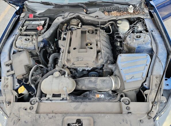 1FA6P8TH3H5221327 2017 FORD MUSTANG Blue Вид задньої частини салону