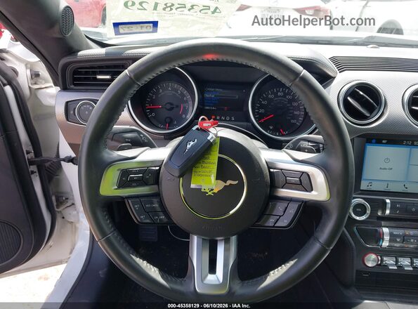 1FA6P8TH3J5126630 2018 FORD MUSTANG White წინა პანელის ხედი