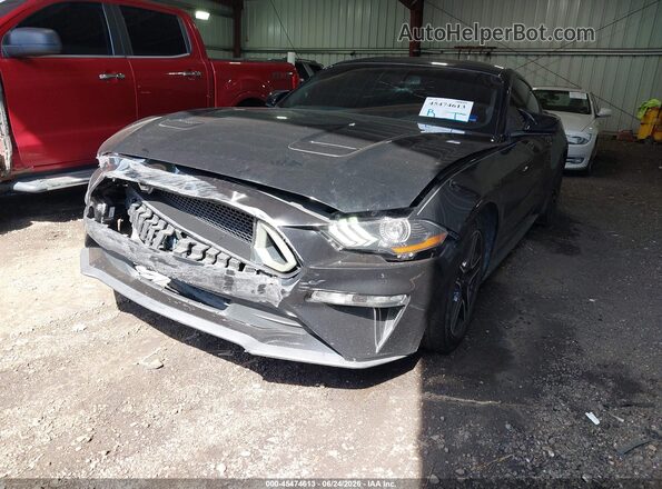 1FA6P8TH3J5127437 2018 FORD MUSTANG Черный Передняя левая четверть