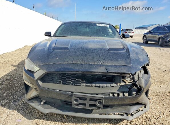 1FA6P8TH3K5122319 2019 FORD MUSTANG Black Widok z przodu