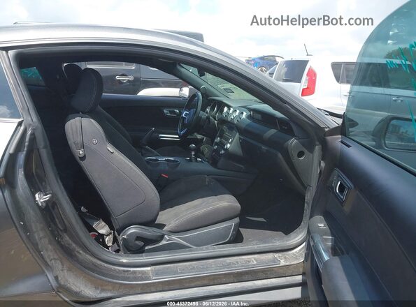1FA6P8TH3K5134177 2019 FORD MUSTANG Gray წინა სალონის ხედი