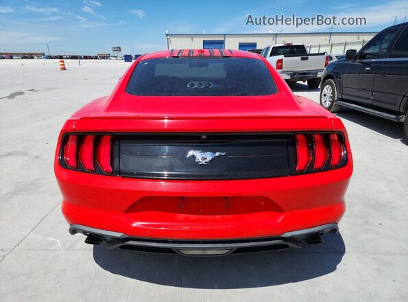1FA6P8TH3K5202011 2019 FORD MUSTANG Red Rear view