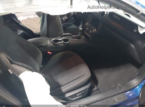 1FA6P8TH3N5147919 2022 FORD MUSTANG Blue Widok wnętrza z przodu