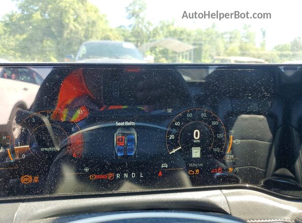 1FA6P8TH3R5109841 2024 FORD MUSTANG Black Instrument cluster view